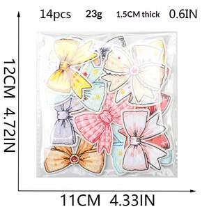 Iron on Embroidery Polyester Thread Fabric Artistic Bow Patch for Hair <b>Clip</b> Bag DIY Decoration - Product Image 2