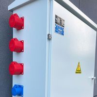 Boîte de distribution de prises extérieures personnalisée avec 6 prises 380V 160A IP65 Panneau électrique