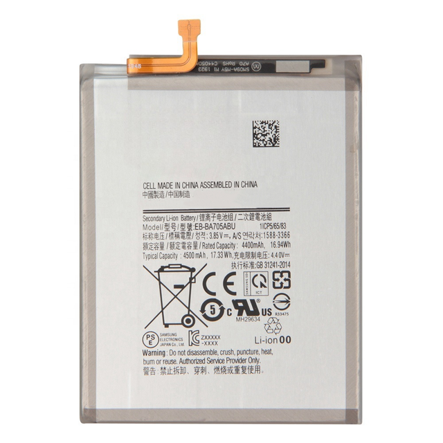 Real Cap Replacement Battery EB-BA705ABU for Samsung Galaxy A70 A70S A705 A7050 Cell Phone Lithium Ion Batteries Factory OEM