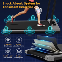 Caminadora Eléctrica Plegable Profesional, Caminadora Portátil Plegable, Mini Caminadora de Escritorio para Uso en Casa o Gimnasio