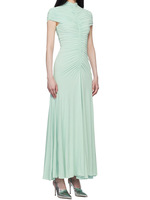 Robe de soirée d'été élégante de luxe à taille plissée, style frais et raffiné, robe longue de club OEM
