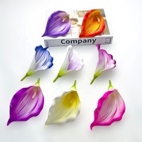 Hochwertige EVA Real-Touch Calla-Lilie Einzelstiel Künstliche Blume Realistische Künstliche Calla-Lilienköpfe für Arrangements und Partys