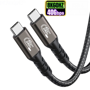 Pd 240W 40gbps usb4.0 Cáp truyền dữ liệu video âm thanh Loại C sang Type-C Cáp sạc nhanh usb4 8K 60Hz cho sấm sét 4 3 - Product Image 1