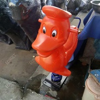Cheval à bascule en plastique Donald Duck avec ressort pour jouer à l'intérieur ou à l'extérieur, pour la maison, l'école, le centre commercial, construction en métal durable