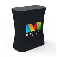 Messe Spannung Stoff Square Pop Up Tisch Tragbare Ausstellung Werbe Pop Up Counter
