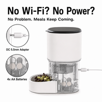 Station d'alimentation automatique intelligente pour animaux de compagnie 4L avec caméra 1080P HD, interactif vocal en temps réel, distributeur de croquettes programmable pour chats et chiens