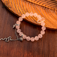 Bracelet en cristal de haute qualité en gros, bracelet en pierre naturelle polie, bracelet extensible tendance à perles de cristal géométriques pour FEMMES