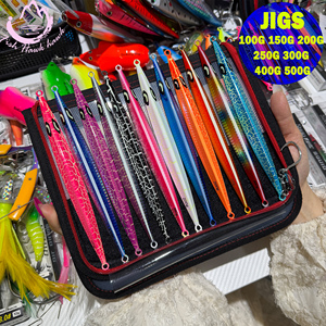 Leurre de pêche en métal et plomb pour jigging lent de qualité supérieure, 100g-500g, chute plate, eau salée en haute mer, sans hameçons - Product Image 1