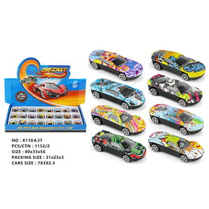 Modèle de voiture miniature Wellborn à l'échelle 1:72, roues libres, jouets exquis, ensemble en plastique ABS avec présentoir, 24 pièces - Product Image 5