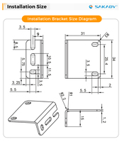 Capteurs photoélectriques bleus de petite taille à sensibilité réglable, protection IP65, portée de détection de 0 à 12 m, temps de réponse de 1 ms pour les surfaces opaques