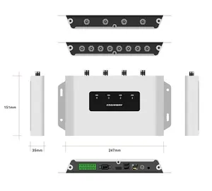 チェーンウェイU300-4固定RFIDUHFリーダー産業用PDA (CPU付き) Android11オペレーティングシステム高ゲイン円偏波アンテナ