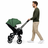 Poussette pliable 4 en 1 en alliage d'aluminium pour bébé, idéale pour les excursions en plein air et les vacances, fabriquée par un fabricant OEM