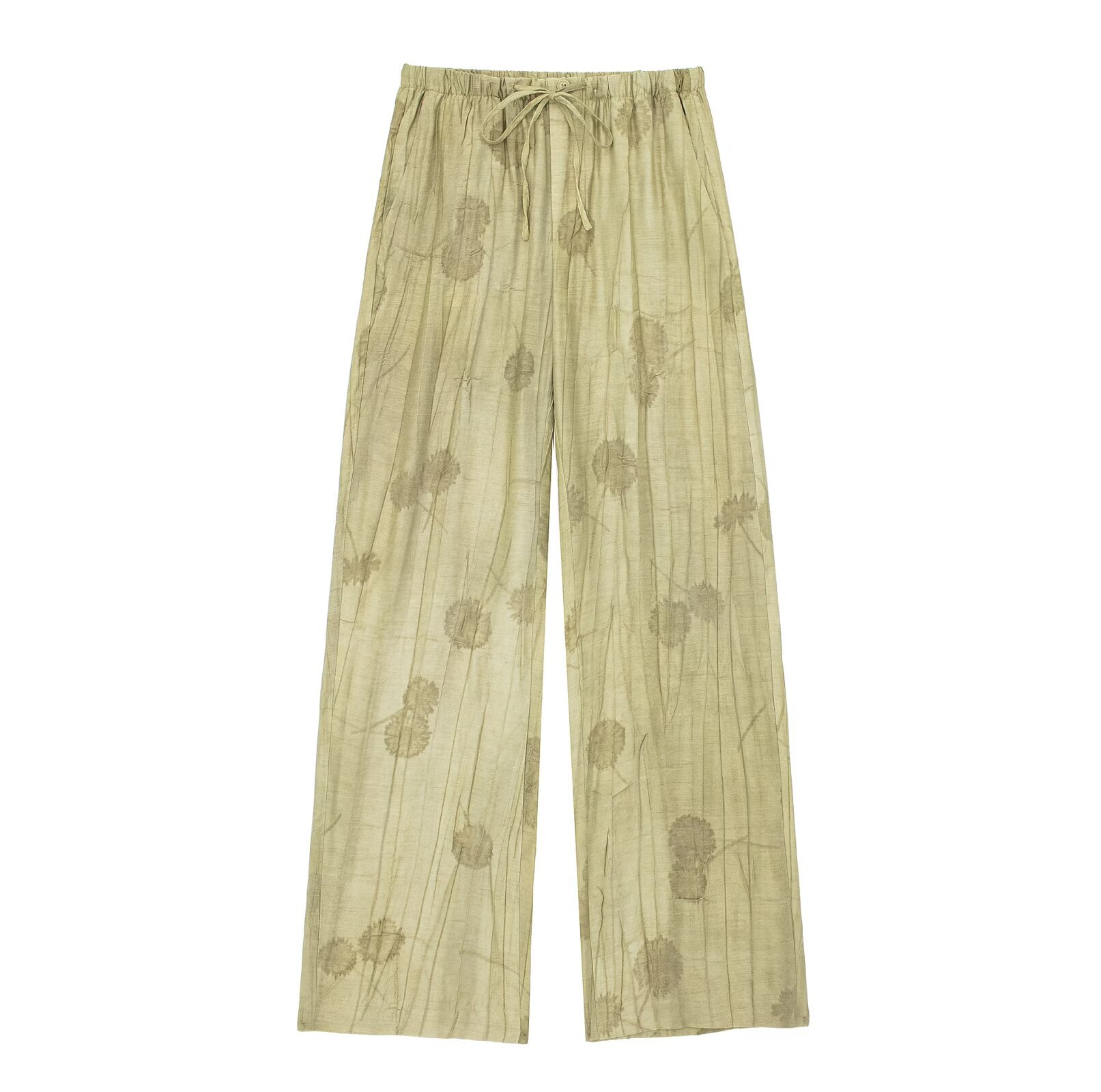 Green casual pants