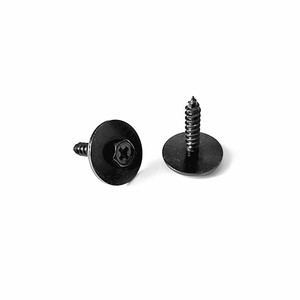 Vis autotaraudeuses hexagonales avec rondelle 4 mm en métal noir, filetage métrique droit, usage industriel général - Product Image 3