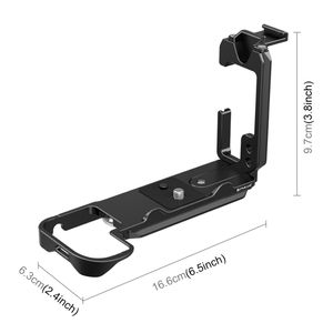 Para <span class=keywords><strong>Nikon</strong></span> Z6III / <span class=keywords><strong>Z6II</strong></span> PULUZ 1/4 pulgadas Vertical Shoot Quick Release L Plate Bracket Base Holder - Product Image 2