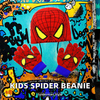 Gorro de Punto Jacquard para Niños, Gorros Cálidos con Estampado de Spider-Man, Ideales para Viajar, 100% Acrílico
