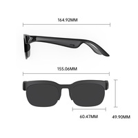 Lunettes Intelligentes Sportives d'Extérieur Design Créatif Traduction IA Audio Ouvert Étanche IPX-6 Chargement Type-C Tactile BT 5.3 5 Heures