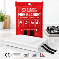 Couverture anti-feu pour cuisine professionnelle certifiée ASTM F1989 EN1869, 40*40 pouces, en fibre de verre, fournisseur en gros
