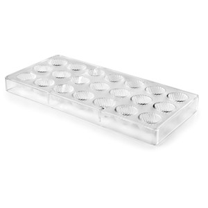 Stampo per cioccolato semisferico a 24 cavità in plastica trasparente per cottura e pasticceria - Product Image 1