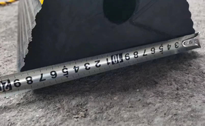 Cale de roue d'avion en caoutchouc 45 cm Parking de garage Sécurité routière Butée de roue en caoutchouc robuste avec <span class=keywords><strong>corde</strong></span> - Product Image 3