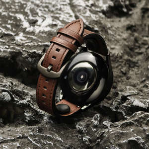 <span class=keywords><strong>Bracelet</strong></span> de montre en <span class=keywords><strong>cuir</strong></span> universel 20mm 22mm pour Samsung <span class=keywords><strong>Galaxy</strong></span> <span class=keywords><strong>Watch</strong></span> 7/6/5/4 40 44mm Gear HUAWEI GT4 Band Vintage <span class=keywords><strong>Bracelet</strong></span> - Product Image 5