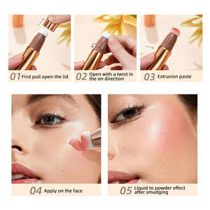 Hot Sale 6 Colors Available Silky Texture Easy Operation Temperament Improving <b>Blush</b> Concealer - Product Image 5