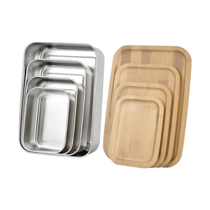 Bán buôn xách tay Tre Hộp Ăn Trưa 304 thép không gỉ nhiệt tin Bento <span class=keywords><strong>container</strong></span> ngoài trời những buổi dã ngoại thực phẩm lưu trữ Bộ đồ ăn - Product Image 5