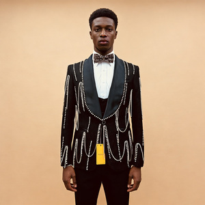 Costume <span class=keywords><strong>homme</strong></span> G102 Fashion Slim Fit, simple boutonnage, 3 pièces, fait main, orné de cristaux, luxe, pour <span class=keywords><strong>mariage</strong></span> ou soirée. - Product Image 6