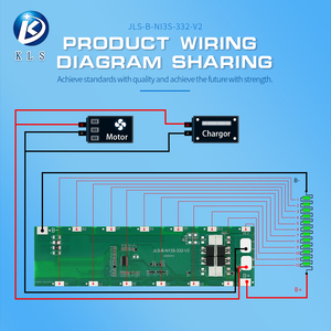 Kls OEM thông minh BMS KLS-332 3S-24S 10-15V 20A Pin quản lý hệ thống cân bằng chức năng điện thoại di động kết nối hiển thị - Product Image 4