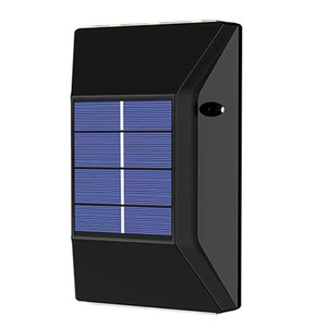 Lampe murale solaire d'extérieur, 3LED, en plastique ABS, éclairage de jardin, s'allume automatiquement la nuit, forme carrée, angle de faisceau de 20 degrés - Product Image 1