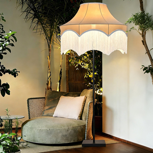 61 InchesNordic Modern LED Cordless <strong>Floor</strong> <strong>Lamp</strong> <strong>Battery</strong> <strong>Operated</strong> Rechargeable Fabric Flower Lampshade Home Decor Living Room - Product Image 2
