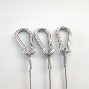 M4 Heavy Duty mùa xuân Snap móc Carabiner móc thép không gỉ Clip Carabiner kim loại Snap - Product Image 4