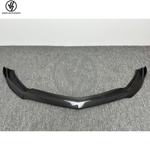 PT V2 Style Carbon Fiber Front Bumper Diffuser Lip for AMG GT GTS 2014-2018 Glossy Twill Weave Accurate 1:1 - Product Image 2
