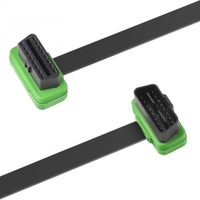 كابل تمديد OBD 2 أصلي بـ 16 سنًا ذكر وأنثى للسيارات، متوافق مع أجهزة VXDIAG VCX SE وLAUNCH X431 الرئيسية، موصل OBD 2 إلكتروني