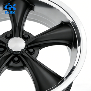 Juego de Llantas de Aleación Forjadas de 20, 21 y 22 Pulgadas, Color Negro Mate, <span class=keywords><strong>5</strong></span> Radios, 20x10J, 5x114.3, Borde Mecanizado, Diseño Cóncavo Profundo, para Autos Deportivos y Muscle Cars - Product Image 3