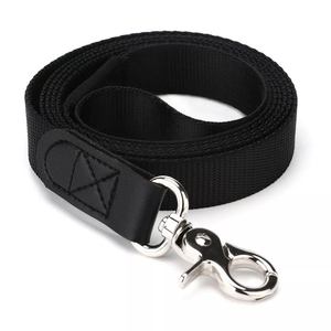 สายจูงสุนัขทำจากหนังสีดำยาว6ฟุต - Product Image 2