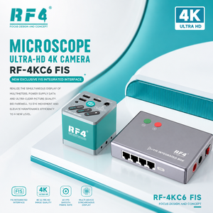 Caméra de microscope industriel RF-4KC6 4K CCD avec système d'intégration FIS, USB, pour données et images sur panneau unique, sans superposition, compatible téléphone <span class=keywords><strong>portable</strong></span> - Product Image 3