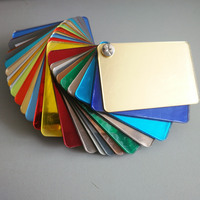 Feuille de plexiglas doré 1220x2440x1mm feuille acrylique miroir or rose argent feuille acrylique or