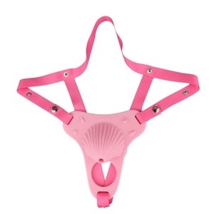 AS-544 Jaula de Castidad Masculina de Silicona con Diseño de Concha Marina, Correa Rosa para Sissies, Herramienta de Bondage para Pene, Dispositivo de Castidad, Anillo para Pene - Product Image 4