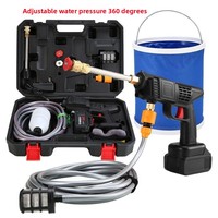 Pistolet à eau haute pression sans fil 9999W, lave-auto à batterie lithium, machine de nettoyage multifonctionnelle portable pour la maison, outil 10m