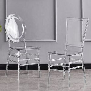 Wholesale Factory Price <b>Stackable</b> Transparent Clear Crystal PC Plastic Acrylic Hotel Banquet <b>Chair</b> for Events - Product Image 5