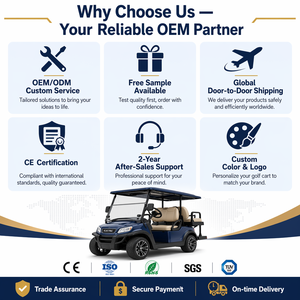 Carrito de <span class=keywords><strong>Golf</strong></span> Todoterreno Elevado con Doble Freno Hidráulico, 2 Pasajeros, Batería de Litio de 72V, Vehículo Eléctrico para Turismo - Product Image 5