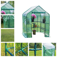 Mini serre de jardin portable et étanche avec porte enroulable, 3 niveaux, 6 étagères, pour intérieur, extérieur et véranda
