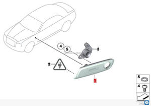 สําหรับ Rolls Royce Wraith วิญญาณเดิม<span class=keywords><strong>มือ</strong></span><span class=keywords><strong>สอง</strong></span>ไฟเครื่องหมายด้านข้าง, <span class=keywords><strong>กันชน</strong></span>หน้า L/R ไฟตกแต่ง, เดิมและสมบูรณ์แบบ - Product Image 6