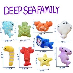 2025 Bonito Engraçado Interativo Cão Brinquedo Pet Plush Sound <span class=keywords><strong>Toy</strong></span> Série Oceano Tubarão Caranguejo Baleia Recheado Squeak Cão Mastigar Brinquedos Pet Supplies - Product Image 2