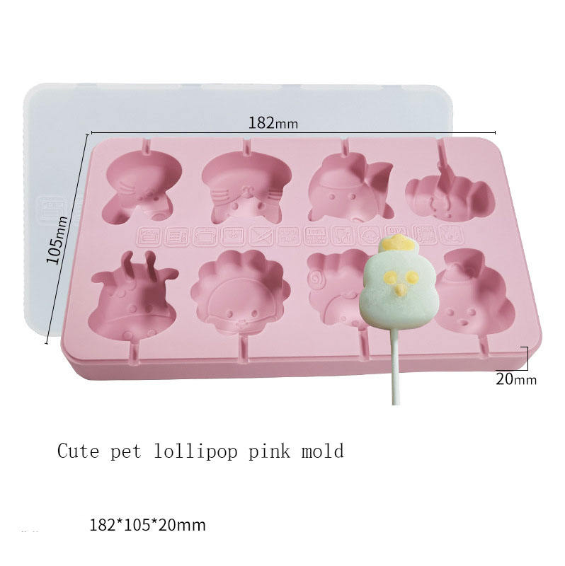 D5084-5 Sucette pour animaux mignon moule rose 102g