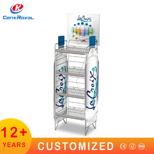 Cửa Hàng Tùy Chỉnh Giá Trưng Bày Kim Loại Soda Sữa Nước Bia Siêu Thị Giá Trưng Bày Đồ Uống Năng Lượng Cà Phê Trưng Bày Chai Nước Giải Khát - Product Image 2