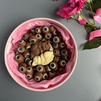 Boîtes rigides biodégradables en chocolat, adaptées aux aliments, faites à la main, avec laminage mat, logo personnalisé, forme cylindrique, boîte cadeau en carton