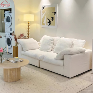 <span class=keywords><strong>Canapé</strong></span> cloud à compression sous vide, style italien minimaliste, tissu paresseux, style crème, trois places, carré, salon, <span class=keywords><strong>canapé</strong></span> à combinaison libre - Product Image 2