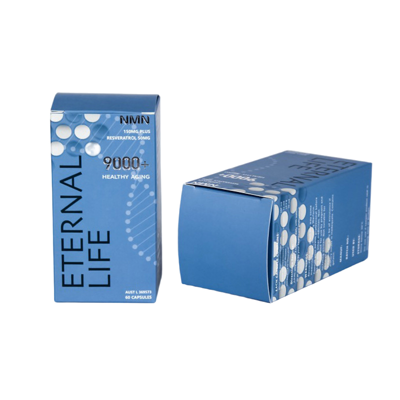 Manufacturer Product Box Skin Care Face Cream Blue Cardboard Paper Box Customize Printing Services